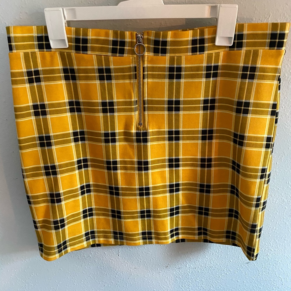 Plaid Bodycon Skirt